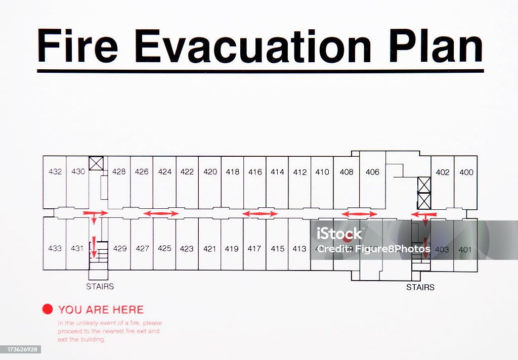 Salida de incendios - Foto de stock de Plano - Documento libre de derechos