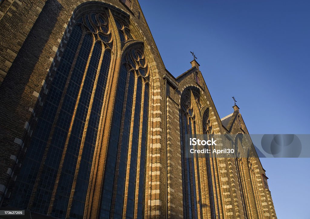 Kloosterkerk in Den Haag - Lizenzfrei Abenddämmerung Stock-Foto