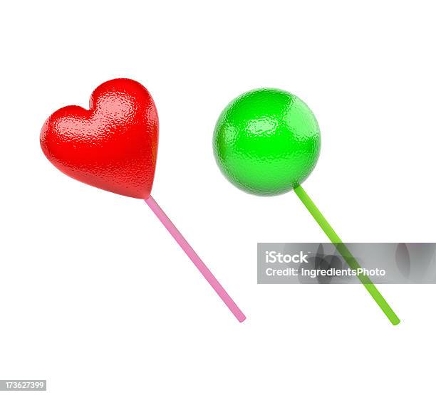 Lollipops Isolado - Fotografias de stock e mais imagens de Açúcar - Açúcar, Branco, Chupa-Chupa