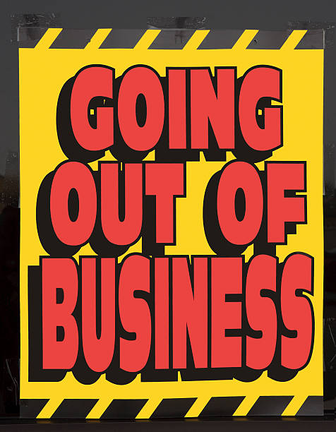 Going out of business window sign