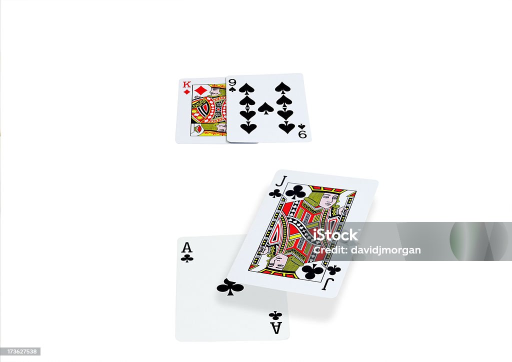 Karty blackjack doskonałej - Zbiór zdjęć royalty-free (As)