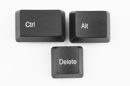 Ctrl Alt Del keys of keyboard