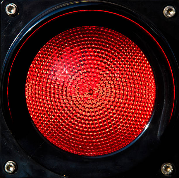 빨간색 신호등 - turn signal 뉴스 사진 이미지