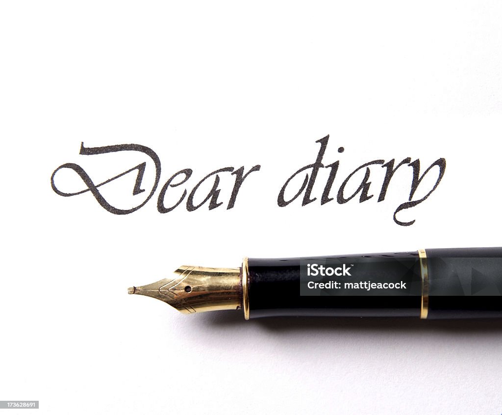 Dear Diary - 万年筆のロイヤリティフリーストックフォト