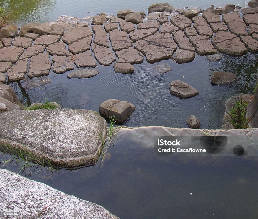 Landschaft von Wasser und Steine - Lizenzfrei Ansicht aus erhöhter Perspektive Stock-Foto