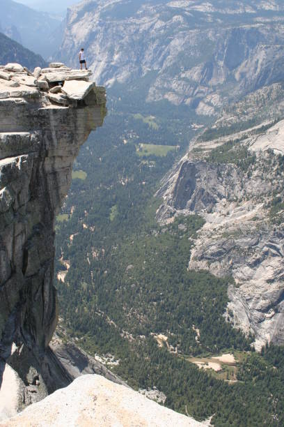 Montanha Half Dome Cliff - fotografia de stock