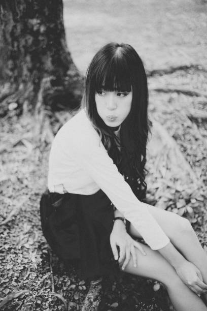 istock cute thai girl in black and white 1736294992