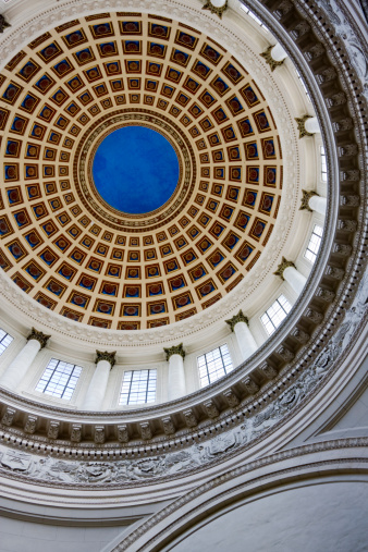Circular patterned dome ceiling.