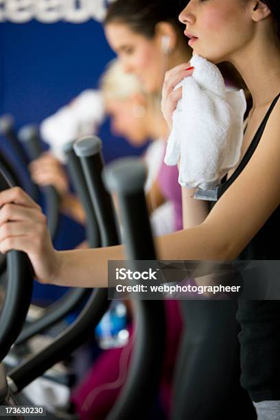 Woman Wiping Face With Towel Stock Photo - Download Image Now - Active Lifestyle, Activity, Adult