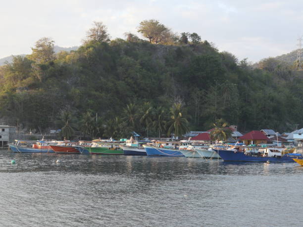 istock fishing boat leaning on the beach 1736305946