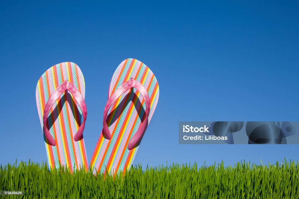 Flip Flops Flip flops on a blue sky. Flip-Flop Stock Photo