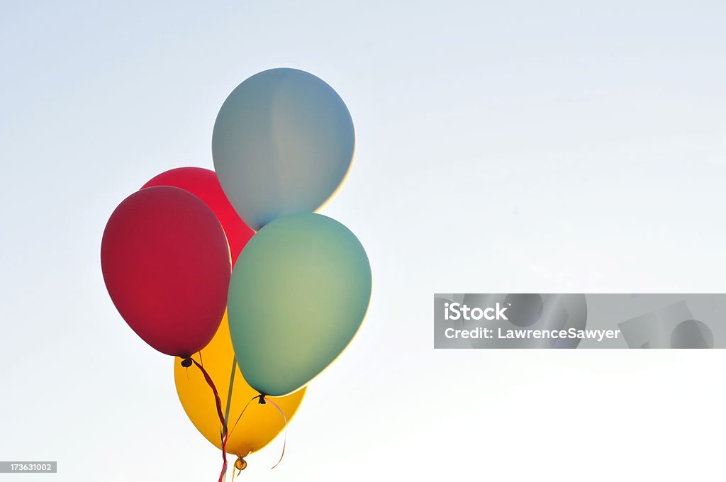 Helium balloons outdoors Balloon Stock Photo