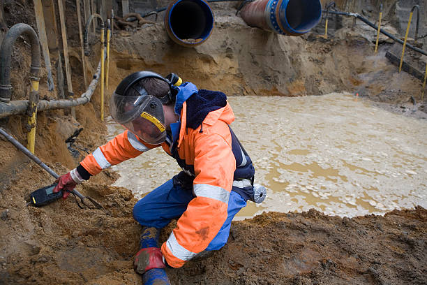 istock Taking samples of the soil, environmental research. 173631032