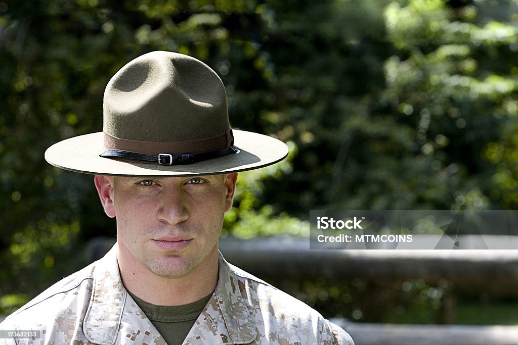 Marine Instrutor militar - Foto de stock de Corpo de Fuzileiros Navais dos EUA royalty-free