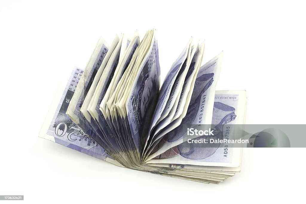 Wad de dinheiro - Foto de stock de Pilha - Arranjo royalty-free