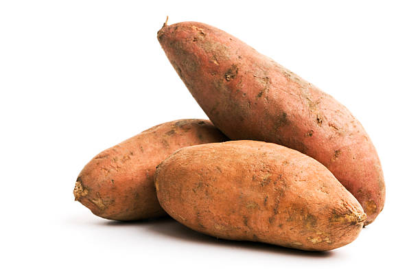istock Sweet Potatoes Yam Isolated Cut out on White Background 173632682