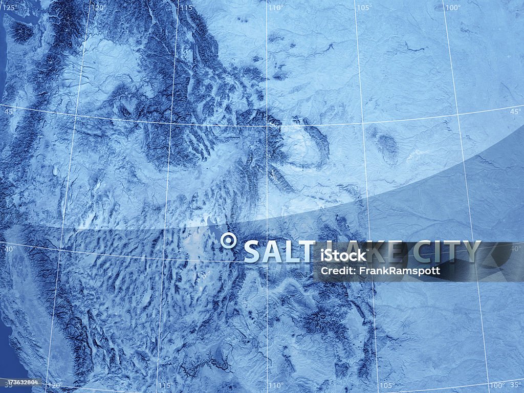 Vista de Satélite de Salt Lake City - Royalty-free América do Norte Foto de stock