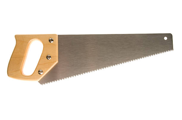 Hand Saw Hand Saw on white hand saw stock pictures, royalty-free photos & images
