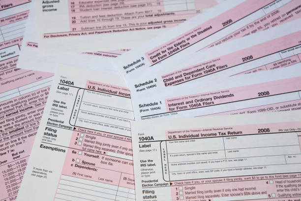 istock Tax Forms for the IRS with Schedules 173633909