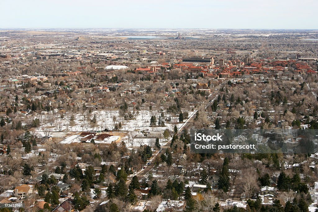 Snowy Boulder, CO - Zbiór zdjęć royalty-free (Boulder)