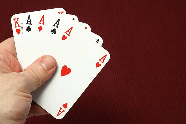 istock Poker hand, aces and king 173635104