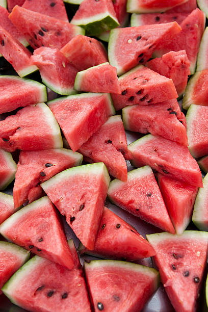 Sliced watermelon ready to eat