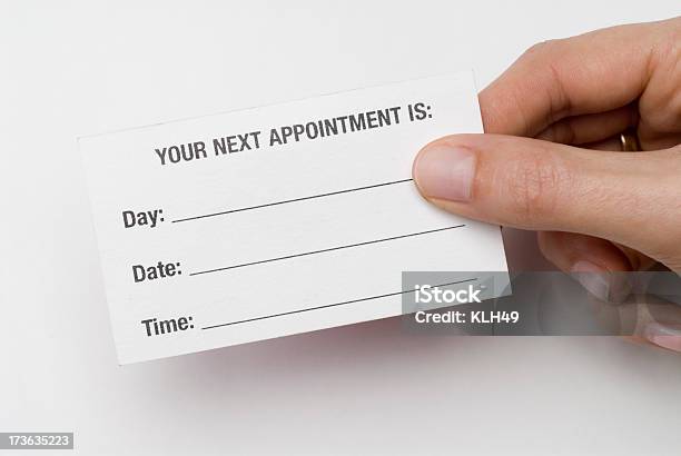 Appointment Card Stock Photo - Download Image Now - Blank, Business, Business Meeting