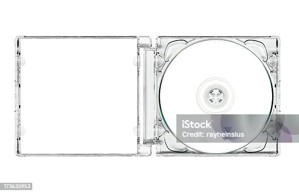 Apri Super A Jewel Box Con Cd - Fotografie stock e altre immagini di Custodia da CD - Custodia da CD, Compact Disc, Spazio vuoto
