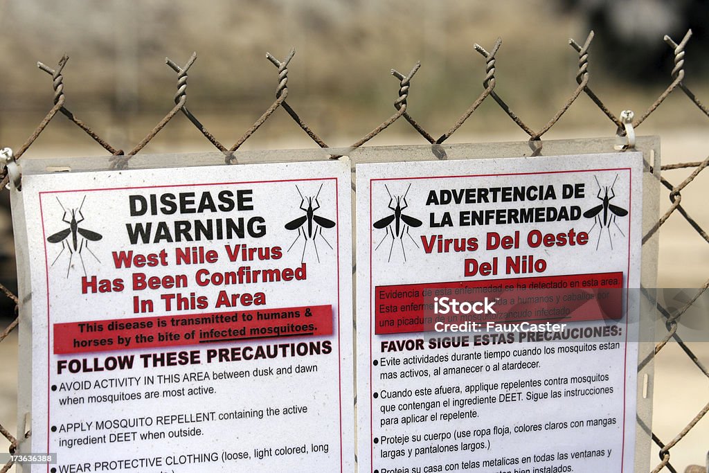 Advertencia Nilo Occidental - Foto de stock de Oeste libre de derechos