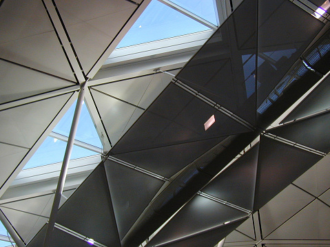 Close-up of modern architecture forms and shapes.