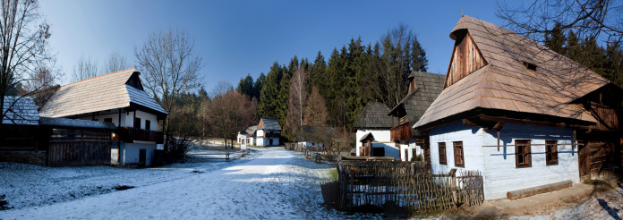 A typical historical village in central Europe