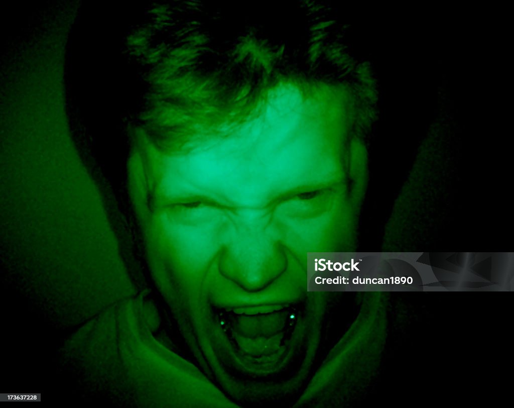 Raiva de Horror - Royalty-free Cor verde Foto de stock