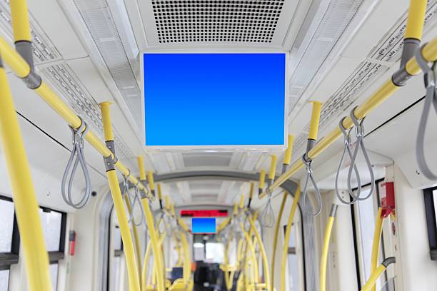 istock Electronic TV set in the tram 173637258