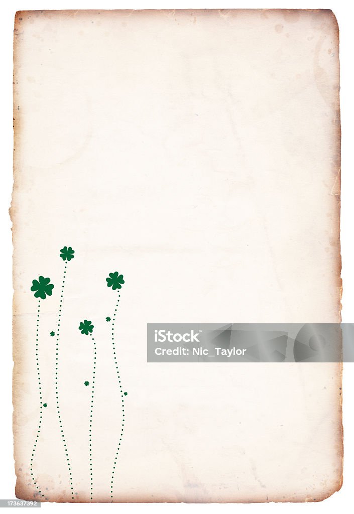 St. Patrick rétro Grunge fleurs de Trèfle XXXL - Photo de Abstrait libre de droits