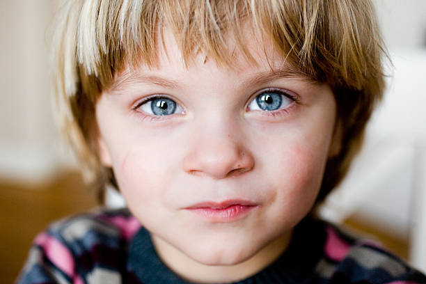 istock Cute toddler face close-up 173637718