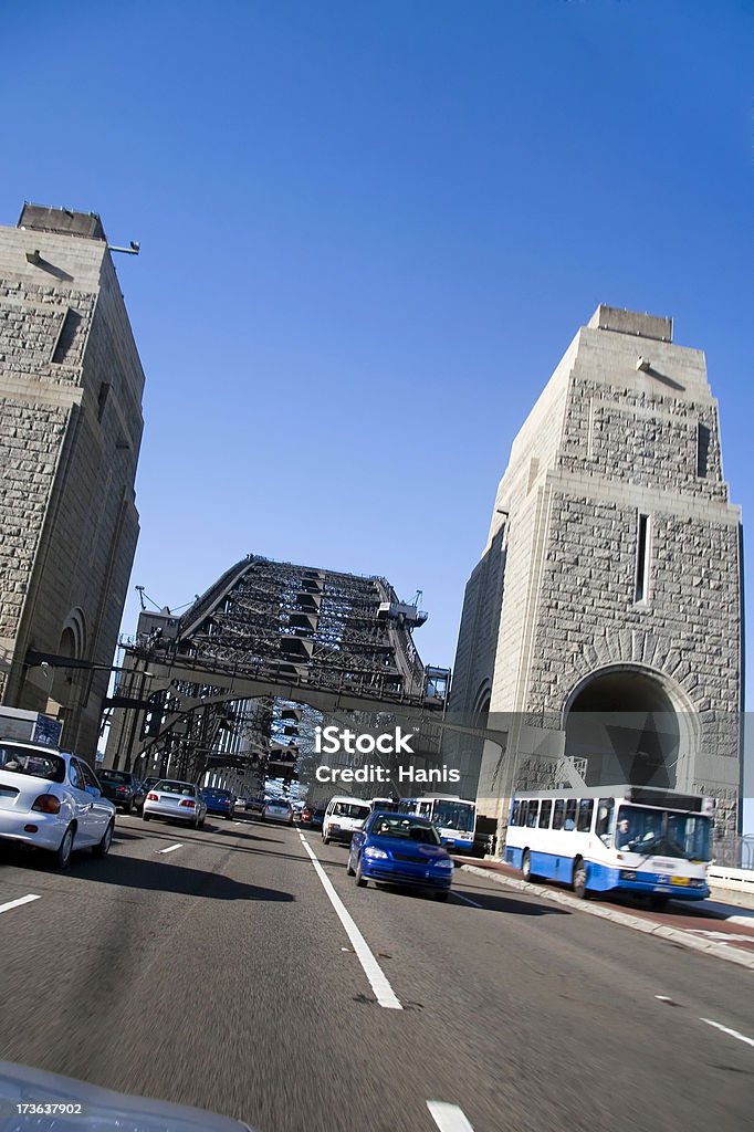 Condução através de uma ponte - Royalty-free Ponte do Porto de Sydney Foto de stock