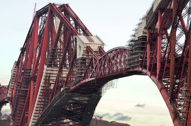 istock Close up of Forth Rail Bridge, Scotland 173637967