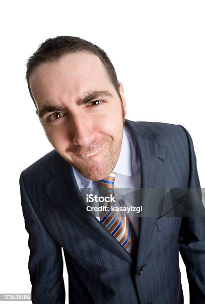 Businessman Funny Looking Stock Photo - Download Image Now - Adult, Adults Only, Attitude
