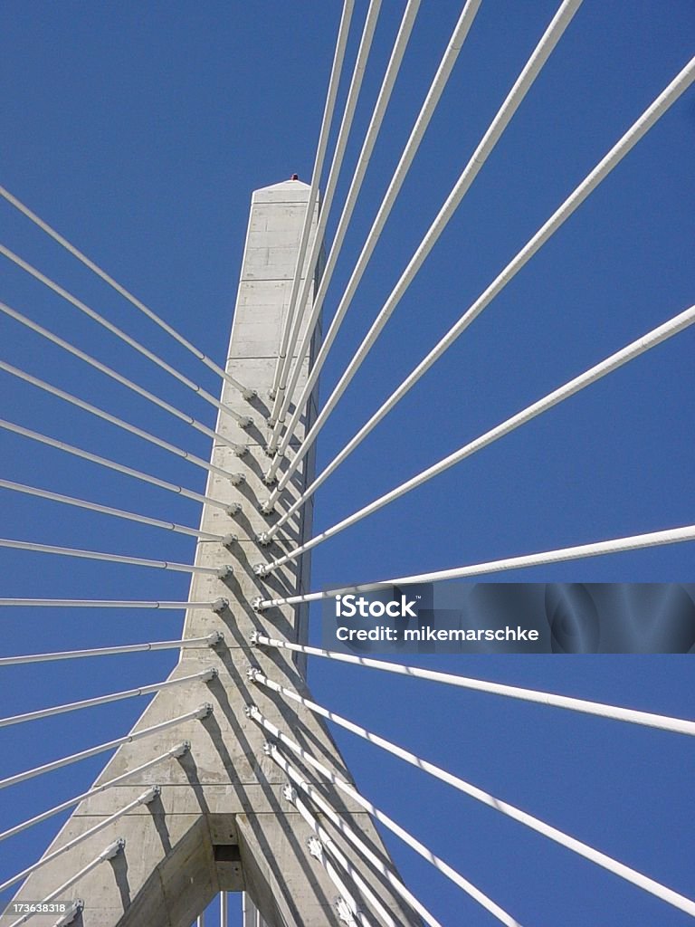 Zakim Bridge 2 - Foto stock royalty-free di Blu