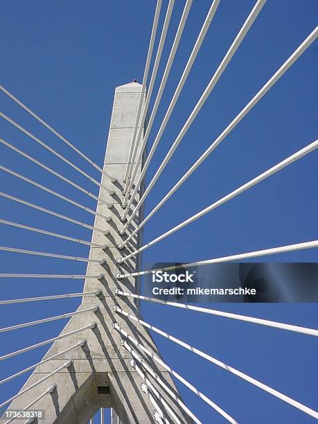 Zakim Bridge 2 - Fotografie stock e altre immagini di Blu - Blu, Boston - Massachusetts, Cavo - Componente elettrico