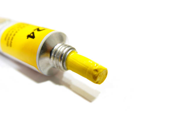 istock yellow paint  tube 173638486