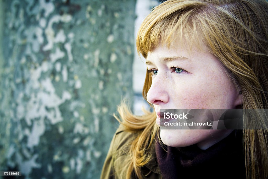 Keep an eye on your future Red haired girl staring on her dimension of livingFor more photos of this model click here: Adult Stock Photo