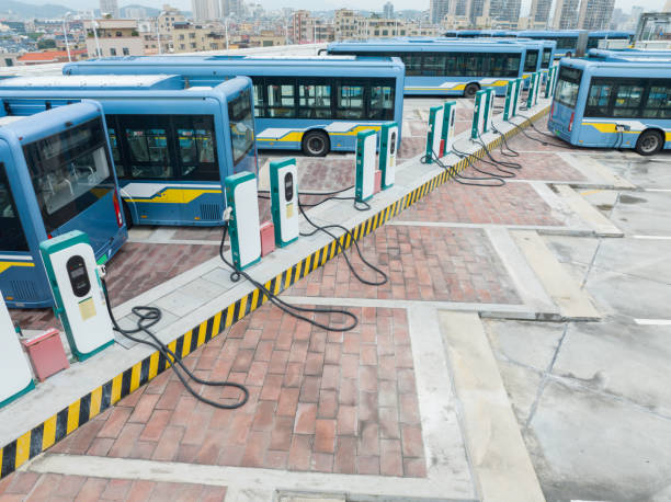 istock Electric bus charging station 1736389466