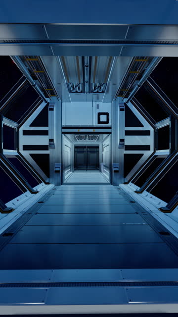 Venturing through the corridors of a spacefaring vessel.
