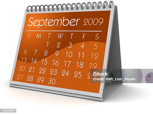 September 2009 Stock Photo - Download Image Now - 2009, Business, Calendar