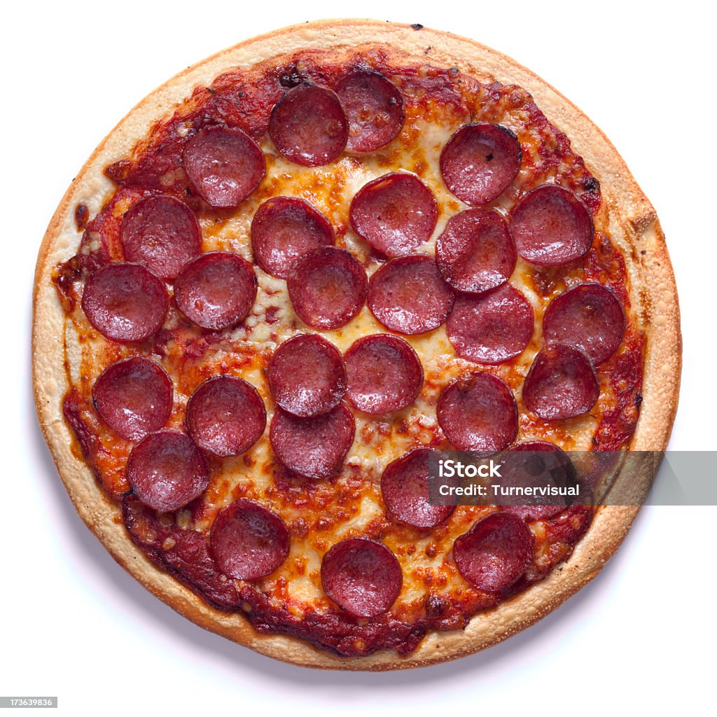 페페로니 피자 XXXL 클리핑 경로를 - 로열티 프리 건강에 좋지 않은 음식 스톡 사진