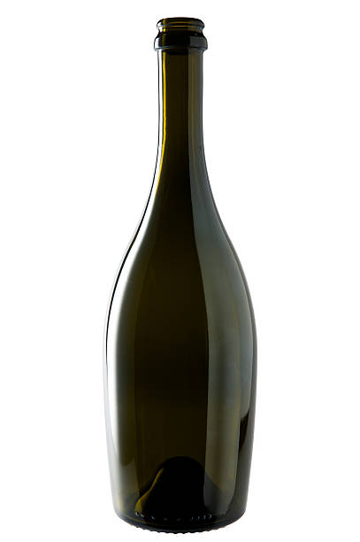 Empty brown glass bottle