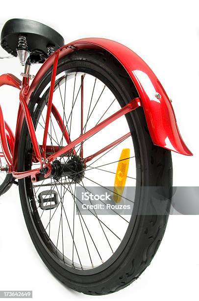 Foto de Cyclling Red Bicicleta e mais fotos de stock de Bicicleta - Bicicleta, Figura para recortar, Fundo Branco