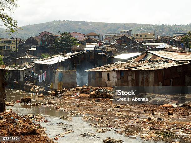 The Freetown Slum In Kroo Bay That Is Suffering A Flood Stock Photo - Download Image Now