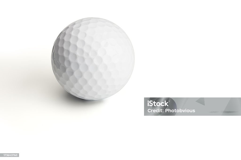 Bola de golfe isolada no branco " - Foto de stock de Bola de Golfe royalty-free